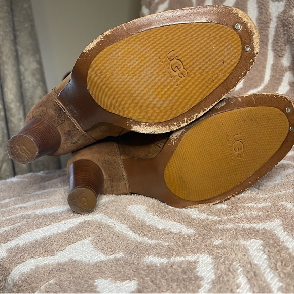 Ugg Camille tall lace up boot shearling size 9 - Picture 7 of 13